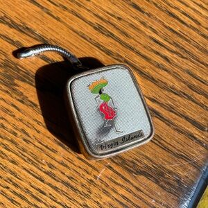 Vintage Sankyo Music Box Keychain - Virgin Islands
